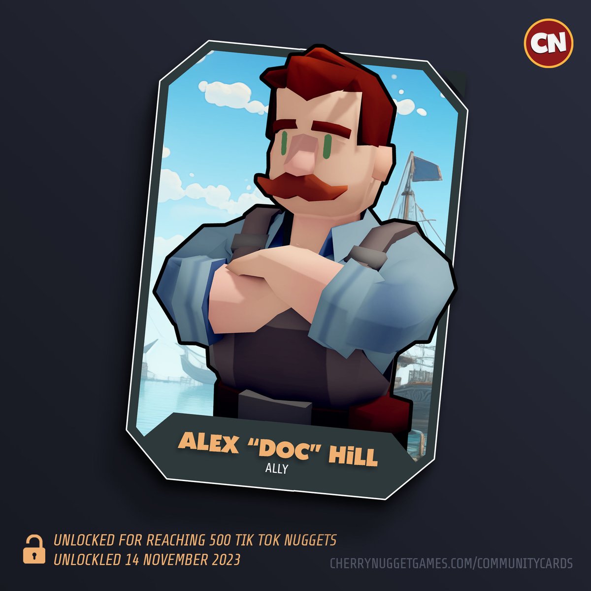 CherryNuggetGms's tweet photo. Holy Whackamole!! You did it AGAIN! And so quick, I'll have to step up card production 😜! A New Community Card has just been unlocked!! If you would like to know more about "Doc" go to https://t.co/Cn0OAH9lYd! 

#Wrenched #MadeWithUnity #Wishlist #IndieDev #GameDev https://t.co/3csjbU8dV4