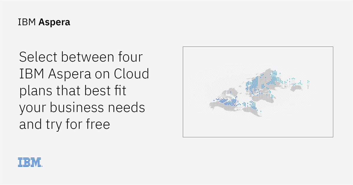 kpsalida's tweet photo. Are you challenged when moving large files and sets of data quickly and reliably between global sites and teams ? Try out IBM Aspera for free. ⚡Transfer. ⚡Distribute. ⚡Synchronize. ⚡Stream.  https://t.co/7Beznx1F1Q https://t.co/9ylnsGdR88
