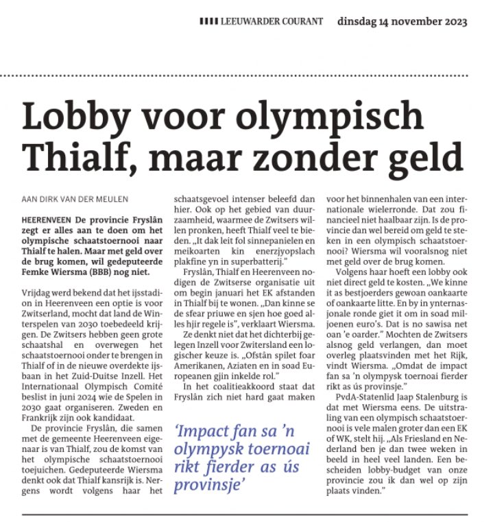 Ik houd het maar op onwetendheid. ⁦<a href="/FemkeMarijeW/">Femke Marije</a>⁩ zal het absoluut goed bedoelen, maar lobbyen zonder geld is naïef. ⁦<a href="/pvdafryslan/">PvdA Fryslân</a>⁩ en ⁦<a href="/VVDFryslan/">VVD Fryslân</a>⁩ vinden dat lobbyen professioneel moet en dat dat meer is dan handjes schudden en toevallige ontmoetingen.