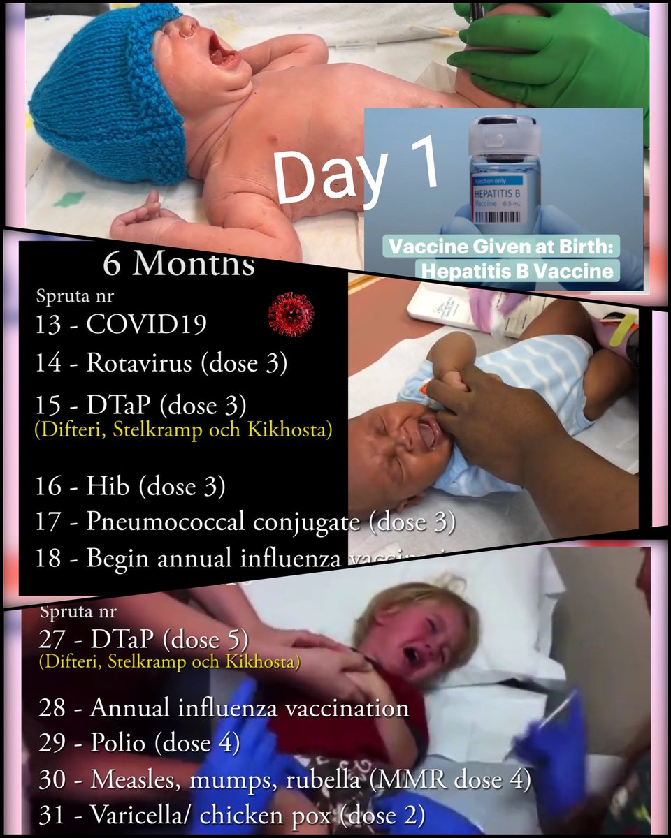 TheRabbit2022's tweet photo. @axbelund Vaccin behöver en second opinion helt å hållet. Här är några bilder från filmen.. där tex 6mån barn får c19-sprutan.

#svpol #vaccin #covid19 #fhm #add #adhd #autism #svininfluensan #narkolepsi 

Kolla här:
https://t.co/9RzKPuG9it
👆 https://t.co/IiCcd68YTb
