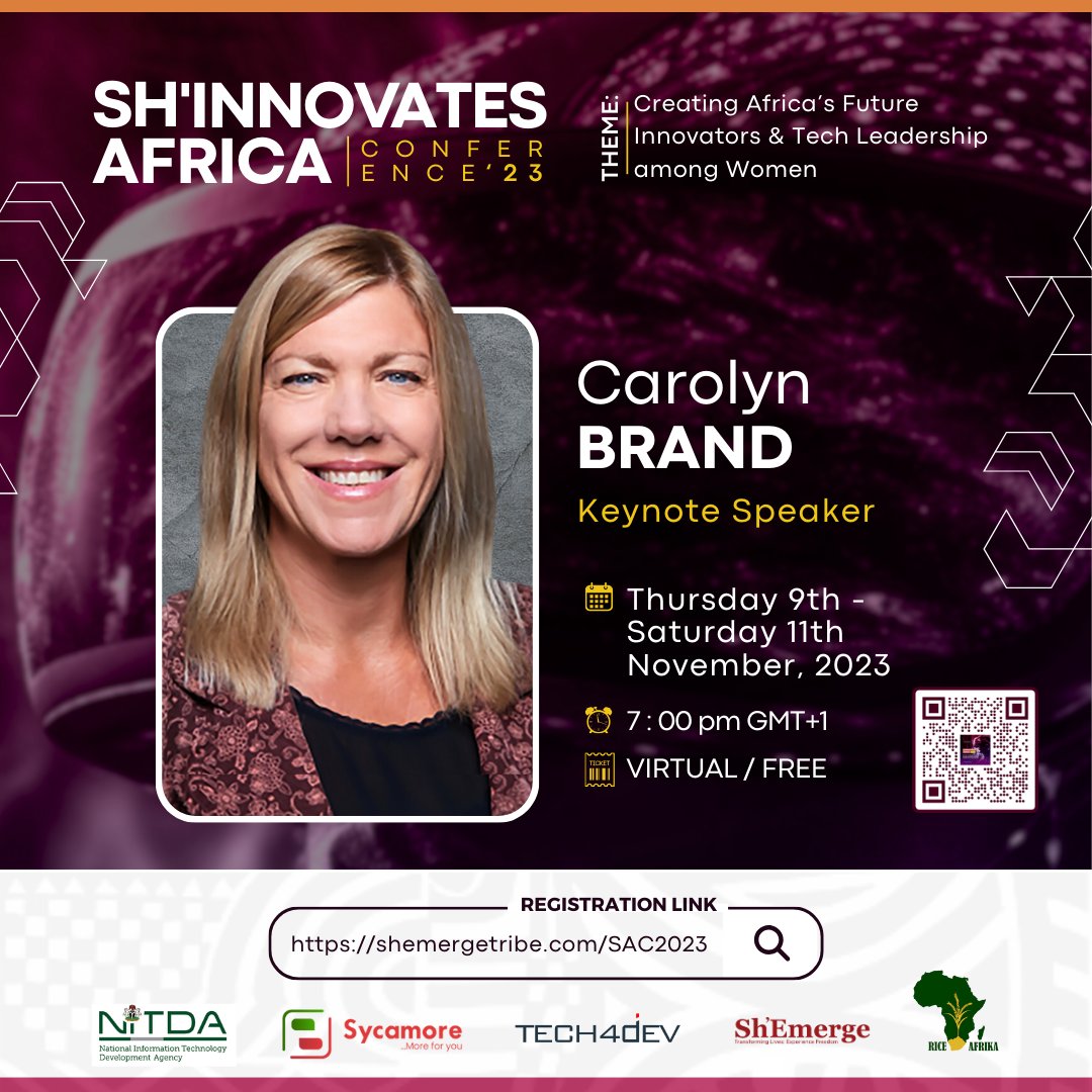 Sh_Emerge's tweet image. Here&apos;s saying a big thank you to our keynote speaker, Carolyn Brand for not just honoring our invitation, but for also pouring yourself out to impact the lives of all the Queens in the Sh&apos;emerge Tribe of Queens.

#ShinnovatesAfricaConference2023 #ShEmerge #womenfounders