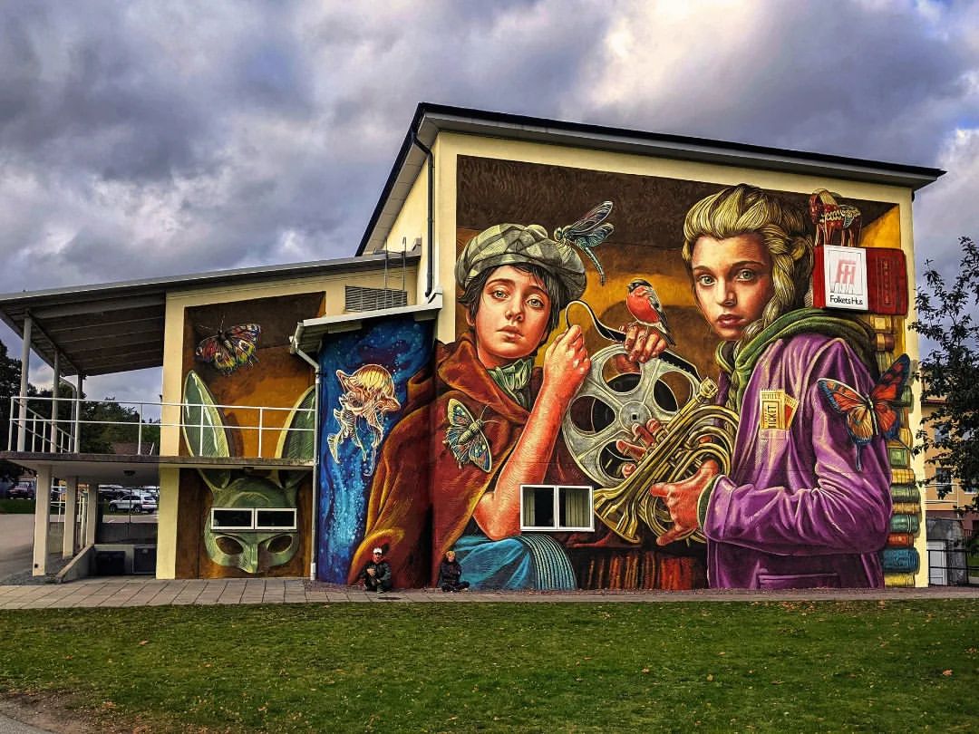 brababella's tweet photo. #Streetart by #VeraBugatti @ #Boxholm, Sweden, for #Boxholmshus
More info at: https://t.co/iZ2QkLf7De
#streetartBoxholm #streetartSweden #Swedenstreetart #arteurbana #urbanart #murals #muralism #contemporaryart #artecontemporanea https://t.co/nhSrufdkYK