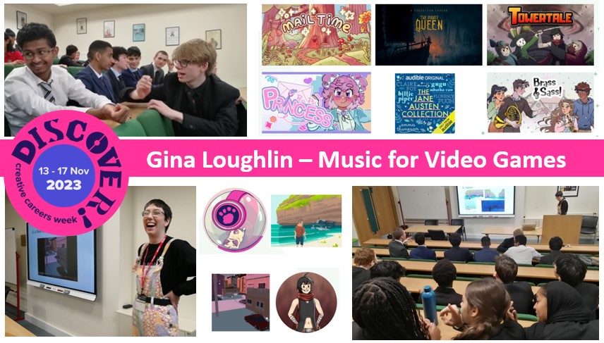 Huge thanks to @GinaLoughlin and @intogamesHQ  for an incredible talk to @NottsHigh students as part of #CreativeCareersWeek.  Lots of inspiration to kickstart our budding creatives' careers!
#discovercreativecareers #wecreate