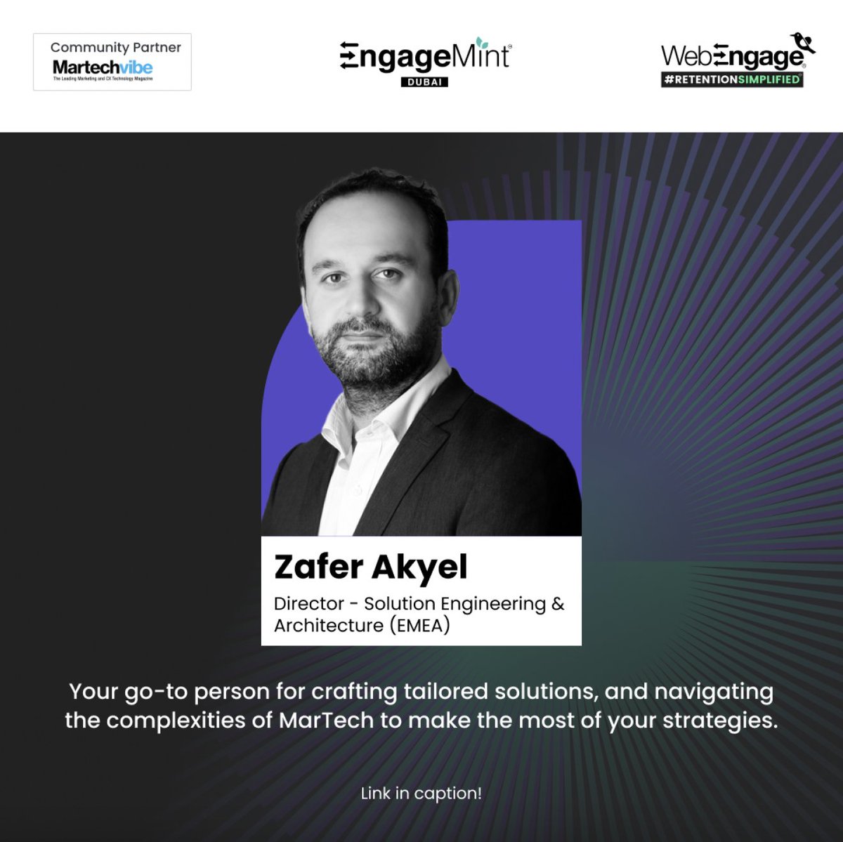 We are doing a new experiment at the upcoming edition of #EngageMint in Dubai - there will be an exclusive booth set up by <a href="/WebEngage/">WebEngage</a> at the venue, where we'd be doing one on one consultations with you and your team. For FREE!

These consultations will offer..
1. Maturity index