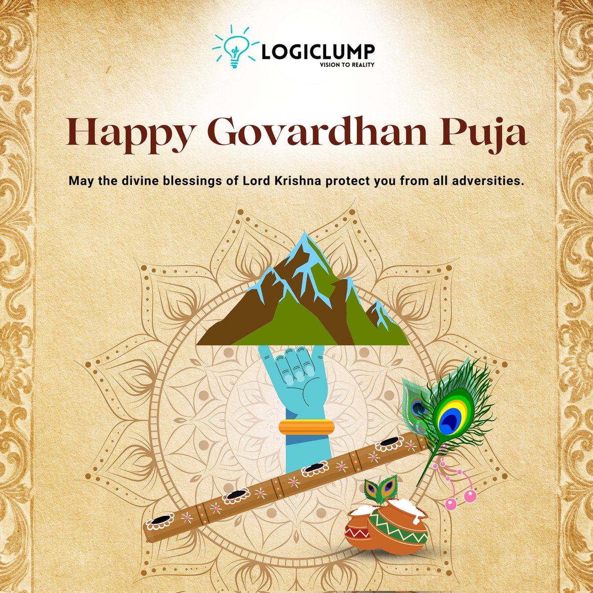 logiclump_tech's tweet image. Wish you all a very Happy Govardhan Puja today 😊🙏🏻

#govardhanpuja #logiclump #shrikrishna #trending #krishnabhajan #reelitfeelit #giridhari #gopal #govinda #radhekrishna