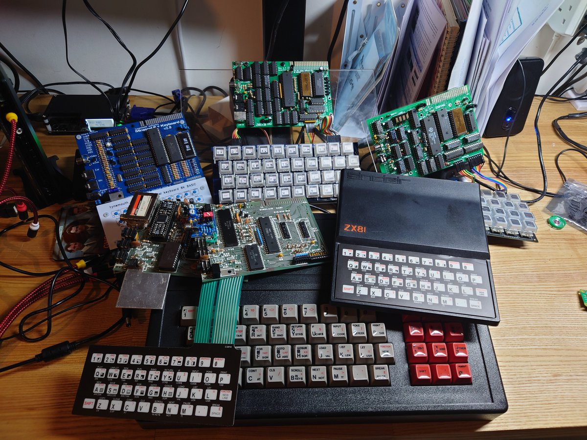 What do you call it when some ZX81s (and clones) gather together in one place? 

A 'fire-hazzard' of 81s?
A 'monochrome' of 81s?
A '3D Monster Maze-athon' of 81's?'