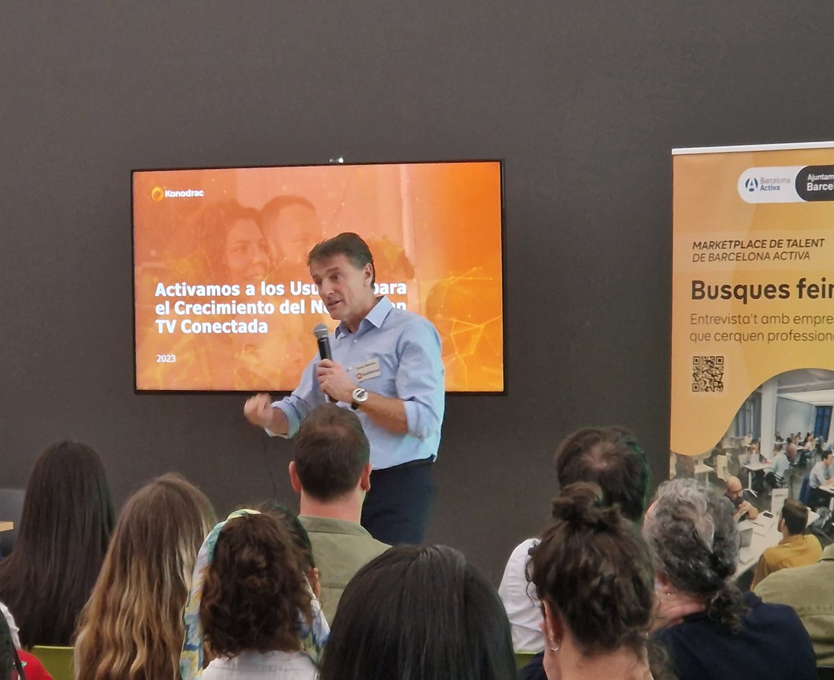 Gran jornada on el nostre CMO <a href="/lomantec/">Carles</a> ha  presentat la nostra empresa al Mercat de Nous Professionals a la #SetmanaDelTalent, i hem connectat  amb joves talents que busquen una oportunitat laboral. Un job market fantastic de la mà de <a href="/ClusterAVCat/">Clúster Audiovisual de Catalunya</a> i <a href="/barcelonactiva/">Barcelona Activa</a>