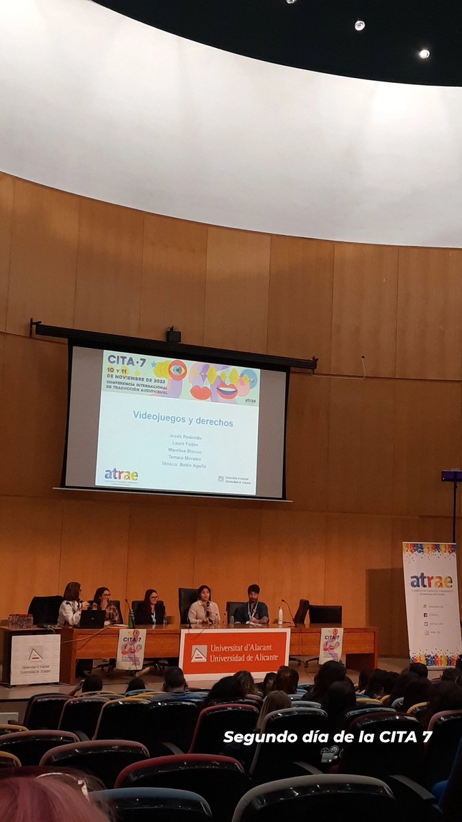 SheilaGazquez's tweet photo. Ha sido un finde chulísimo rodeado de gente maravillosa del sector de traducción audiovisual en la CITA7.
Ha sido increíble poder conoceros y hablar con vosotrxs. También he podido aprender de vuestra experiencia en vuestros talleres y mesas redondas. 
 Gracias❣
#CITA7 #ATRAE https://t.co/mLM00znADB