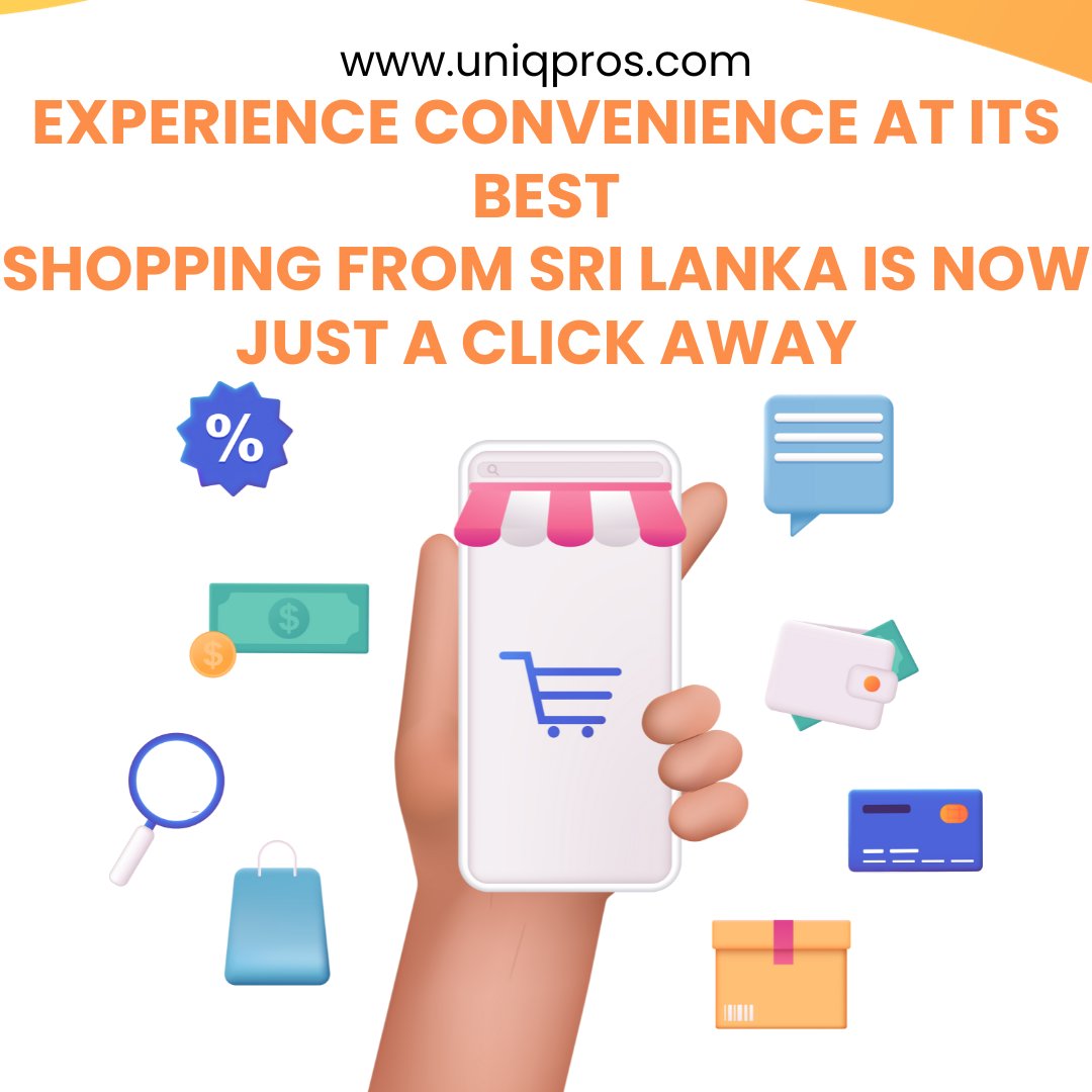 Uniqpros's tweet photo. Experience convenience at its best! Shopping from Sri Lanka is now just a click away. 🛍️✨ Uniqpros makes it effortless to explore and embrace the treasures of this beautiful island. 🌴🌟 #SriLankaToYourDoorstep #Uniqpros https://t.co/t6lfkyuWbt