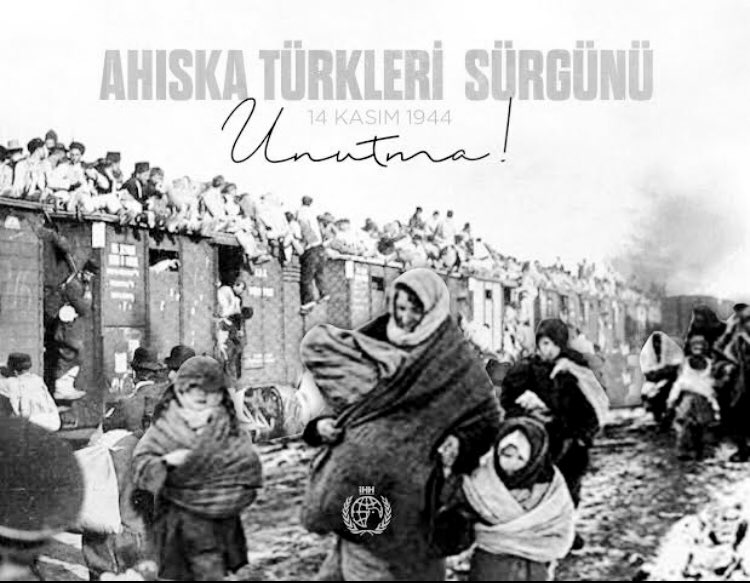 Selanik1981's tweet image. Unutturma! 

90 bini aşkın Ahıska Türk&apos;ü #14Kasım1944&apos;te Stalin&apos;in emriyle hayvan vagonlarına doldurularak vatanlarından koparılıp sürgün edildi. 

12 ila 14 bin kişi açlık, soğuk ve hastalıktan hayatlarını kaybetti. 

#AhıskaTürkleriSürgünü