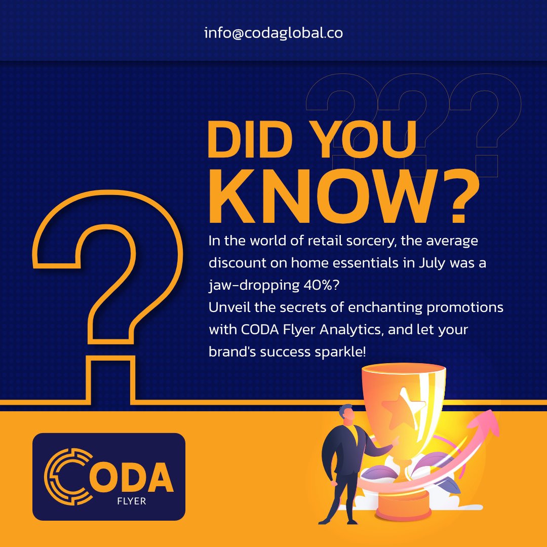 codaglobalme's tweet photo. Dive into the world of retail wizardry! Uncover the magic of promotions with CODA Flyer Analytics and let your brand shine with success!

Click the below link for a demo 
https://t.co/aP8SSTB2eM
.
.
.
.
.
#CODAGlobal #codaflyrer #fmcg #uae #dubai #dataanalyticstool #dataanalytics https://t.co/s7BH4xrNjp