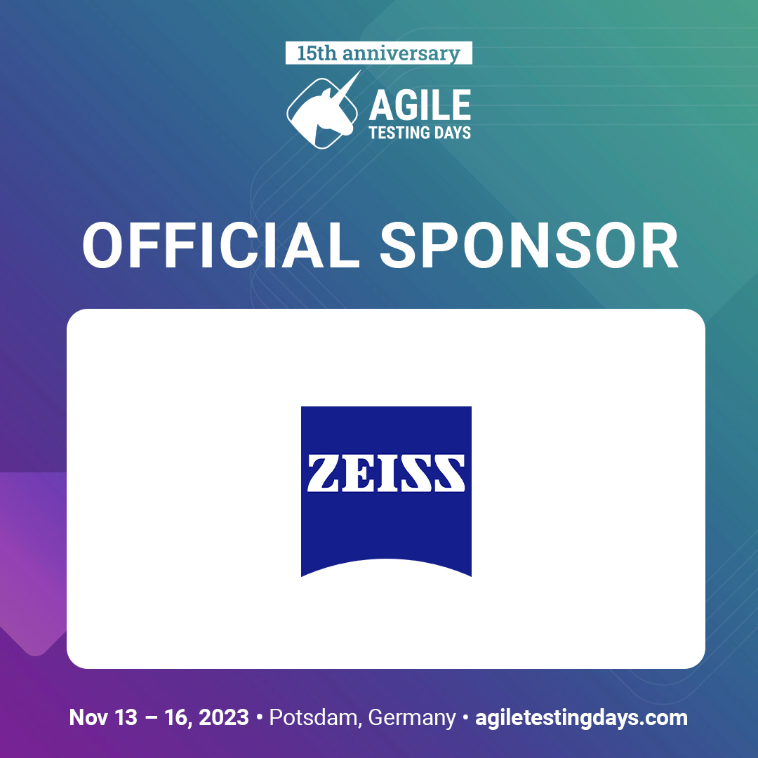 A massive thanks to our gold sponsors!
@Qnit_AG
@XrayApp
@Tricentis
@ZEISS_Group
Make sure to stop by at their booths!