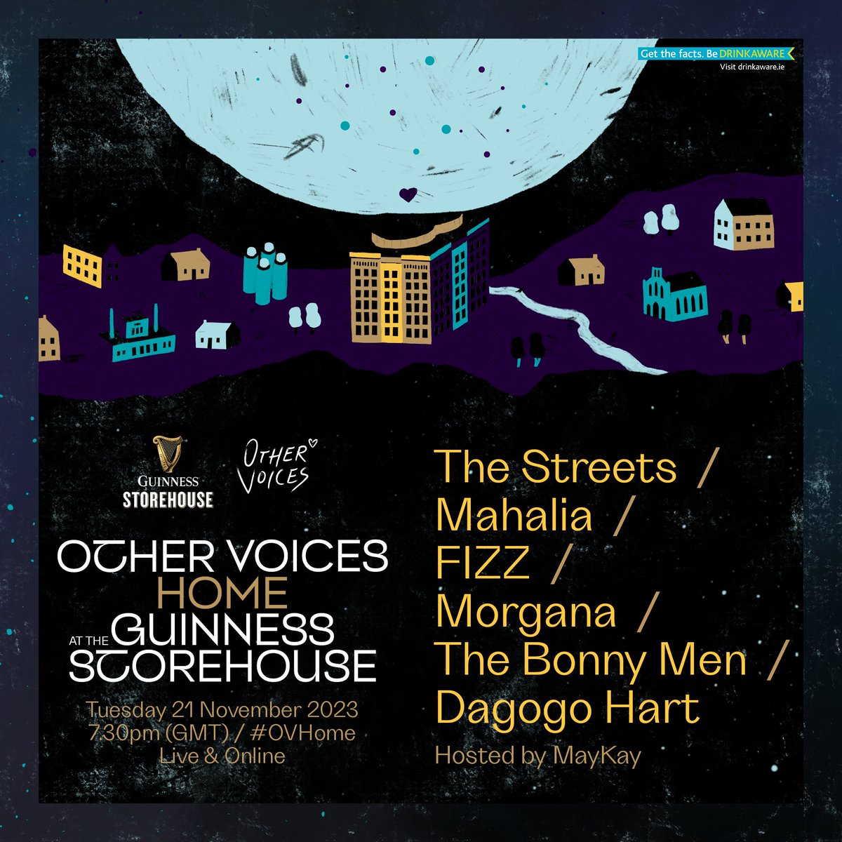 OtherVoicesLive's tweet photo. 🚨 This is your 60 minute warning 🚨
Free tickets for #OVHome drop at 12pm today via https://t.co/i3SHWaDXk3 🎫
Tickets will be available on a first-come, first-served basis. Max 2 per customer. Over 18s only🤞
@homeofguinness https://t.co/hJLoTTOrIP
