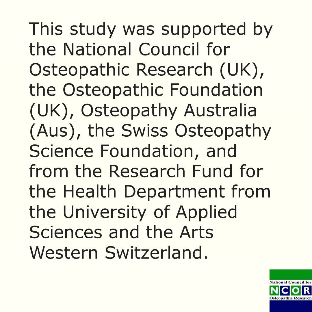 NCOR_uk's tweet photo. Convention 2023 presentation summary
On a single blinded (parent) multi-centre, randomised controlled trial on the efficacy of osteopathic management for colic related crying time.
#Osteopathy #Paediatric #Lighttouch #Clinicaltrial #OsteopathicResearch #Convention23 https://t.co/mUDmnaOILi