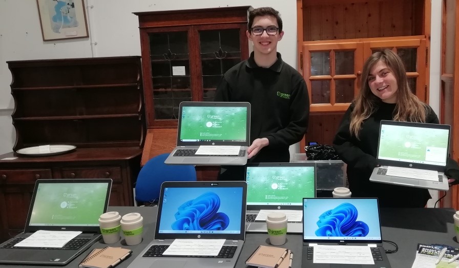 The <a href="/greenmachine247/">Green Machine Computers</a> Pop Up Shop is open today at the Community Furniture Project until 4pm, selling a selection of refurbished laptops at budget prices.
#GreenTech