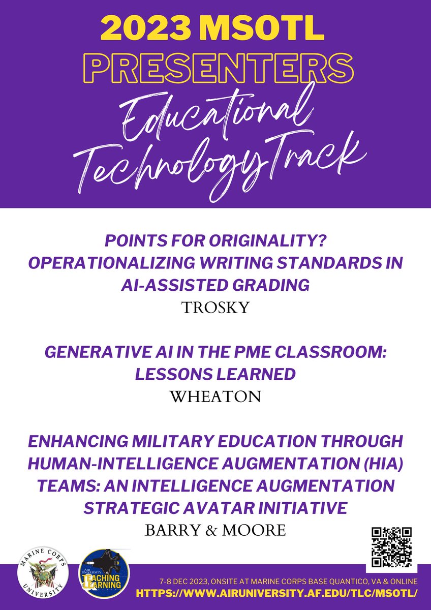 Air University Teaching & Learning Center tweet media