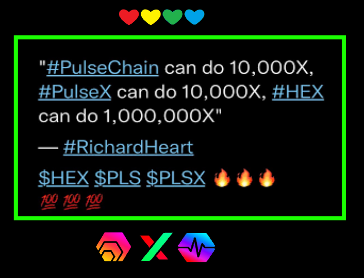 Richard Heart on X: Everyone gets the same 10,000 free PLSX per $1  sacrificed equivalent from now until Jan 10 when it's 5% higher rate per a  day for 47 days. Up