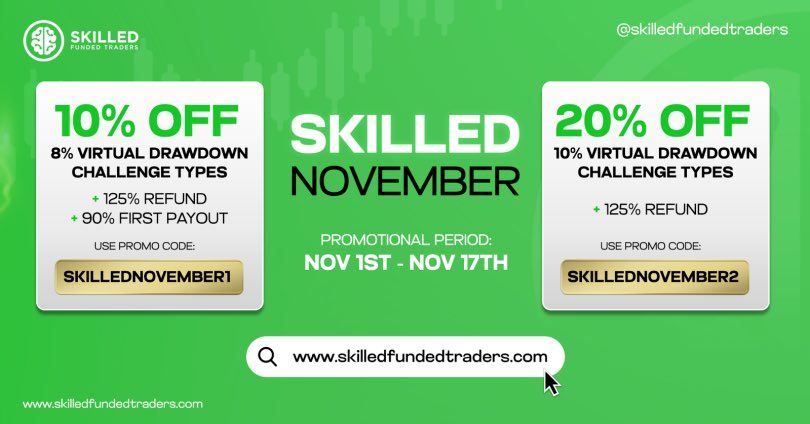 🎁 25k GIVEAWAY 🎁 
  
🏆 4x25k Accounts🏆
  
Rules: 
 
- Must Follow <a href="/sftfirm/">Skilled Funded Traders</a> 
- Follow the founders <a href="/paladinbhutia/">Paladin</a> <a href="/wordsofrizdom/"></a> <a href="/OmarAgag6/">Omar Agag</a>
- Join the SFT Discord 
discord.gg/BVtXEGEJnC
- Tag 3 trading friends 

Skilledfundedtraders.com