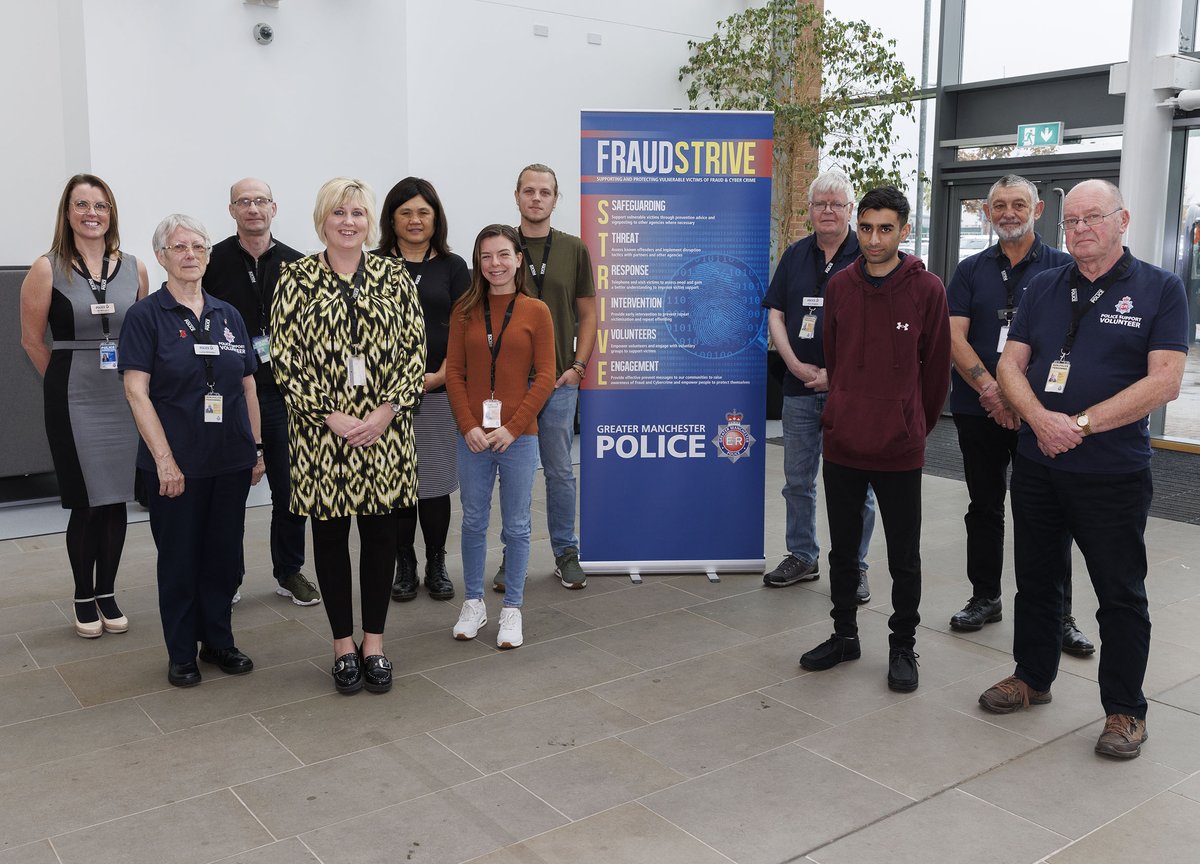 #NEWS | Fraud fighting volunteer recruits join GMP’s Economic Crime Team 1️⃣0️⃣ recruits attended training sessions to learn about crime prevention in relation to online fraud, cold calling, romance fraud, and bank account and pension fraud. More ➡️ orlo.uk/sKvNM