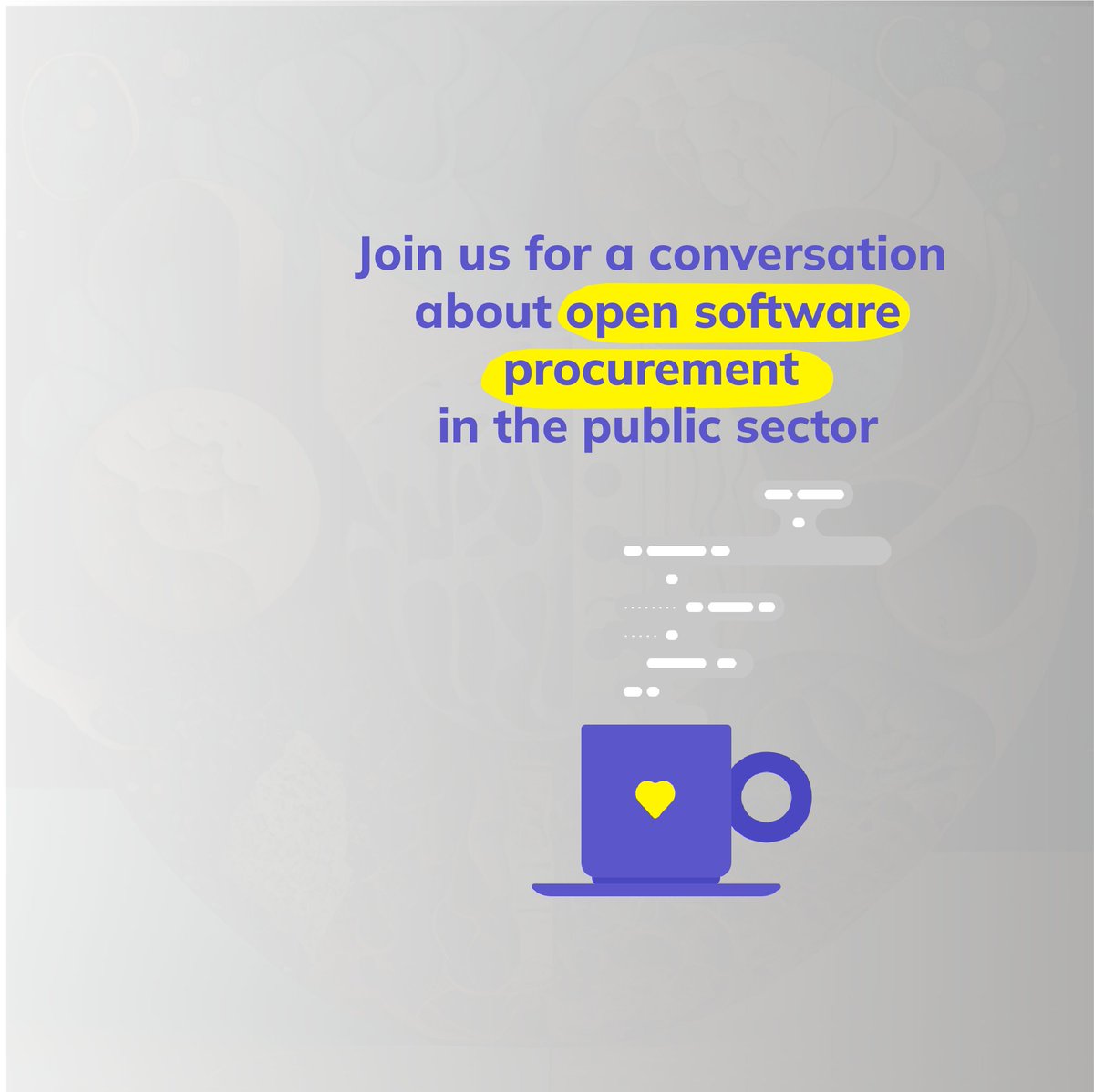 publiccodenet's tweet image. 📣 Calling all public actors & #opensoftware procurement enthusiasts! ☕️🌐
You're invited to a virtual coffee chat! Connect, share insights, and discuss the future of #softwareprocurement.
🗓️Email to communications@publiccode.net to sign up
#PublicCode #OpenSource #GovTech