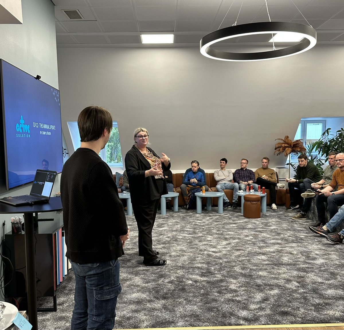 Time for another swenug event at our office! Today @conny_sjogren is taking us through the new features of C#12 💻