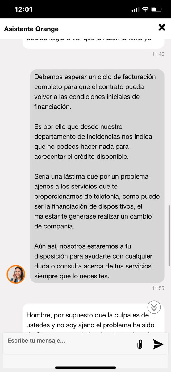 InmamA1991's tweet photo. @orange_es Con problemas desde el día dos solamente saben marear decir que cada 24 48 horas se va a solucionar cosas que no es cierto, ahora dicen esto después dicen que está todo en orden, pero al final cabo es el que pierdes al cliente https://t.co/DmnUBqlmHT