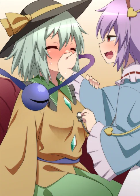 Skeb納品しました。こいしちゃんの心音たくさん描けて楽しかったです、リクエストありがとうございます～! #Skeb #Commission より 