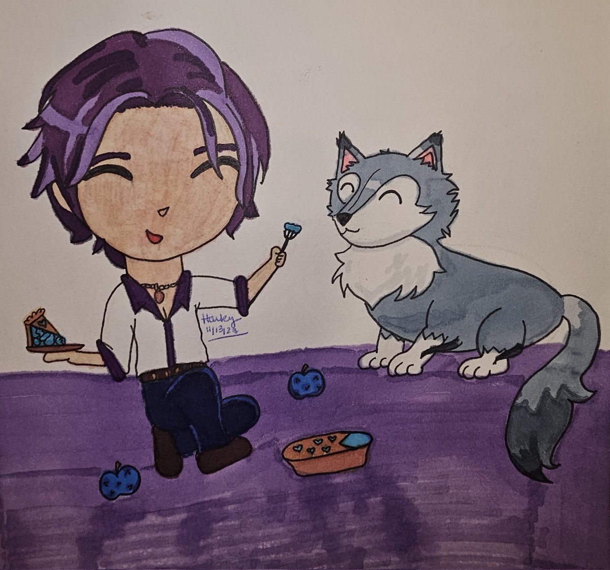 heyitsmeHouky's tweet photo. Going to redo this one with colored pencils until I can find my niche with the markers. Some have been bleeding like crazy with barely any pressure. But Gruscha was just too cute not to share.
#CoD_Mini_Design #CourtofDarkness #CoD #LanceIra #Gruscha #SkyApplePieIsBestShared https://t.co/nAWZvD0Z4j