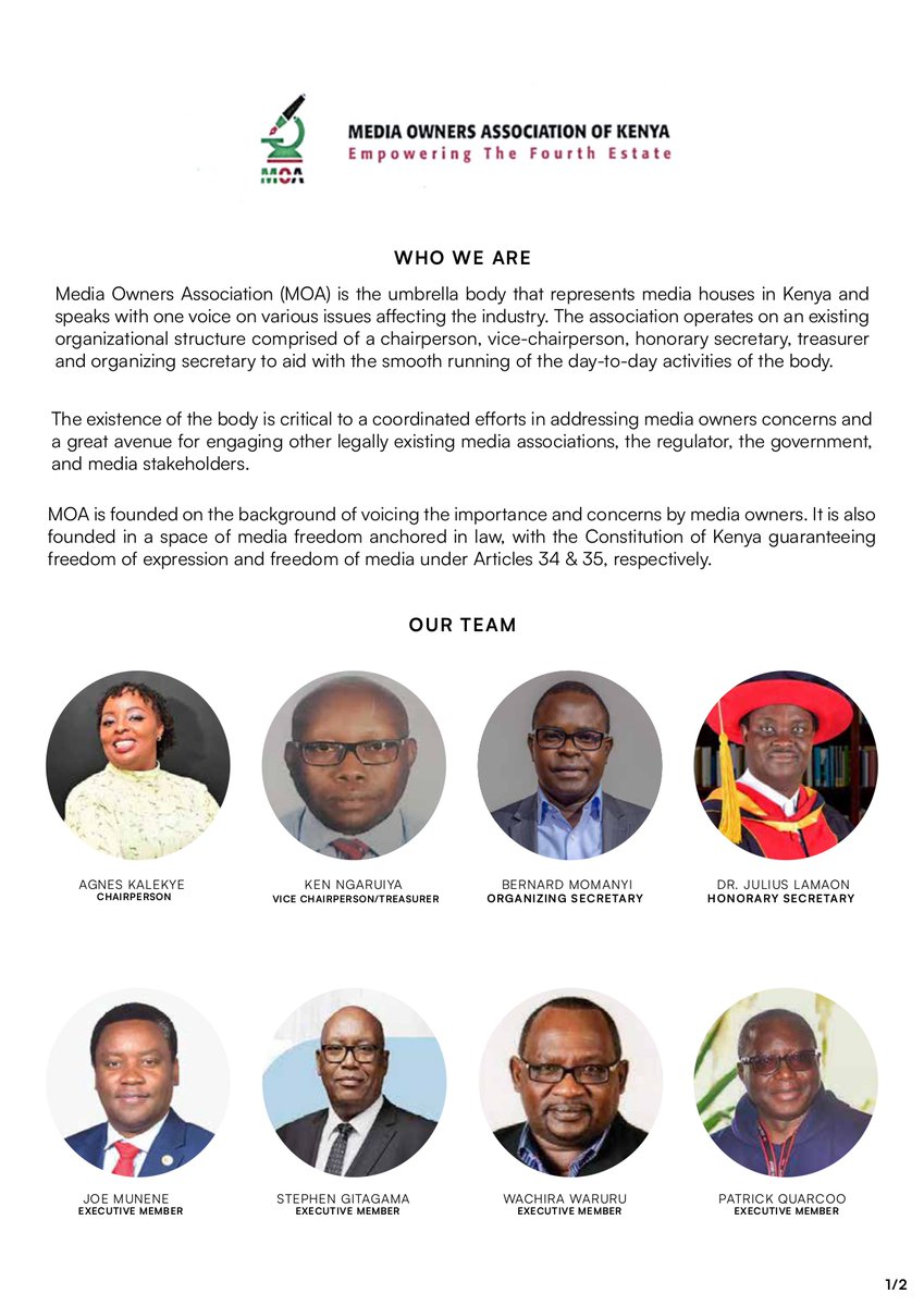 Media Owners Association of Kenya tweet media
