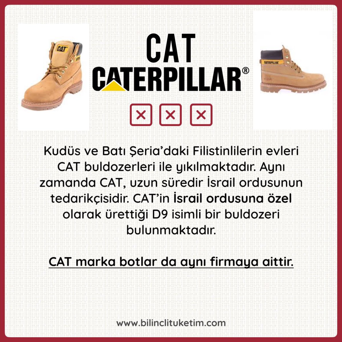 💢 Malum, kış geliyor.
Bota ihtiyacınız olabilir. 

Bu ihtiyacınızı gidermeden önce
CAT ile ilgili ufak bir hatırlatma yapmak isteriz.