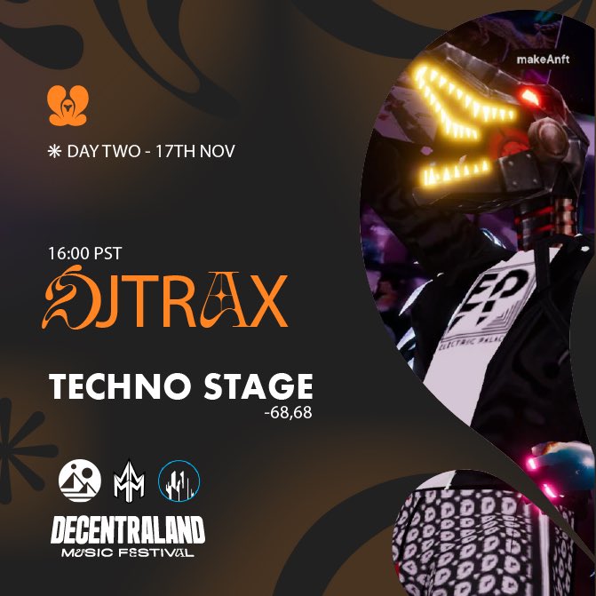 Friday the Father/Son DJ Duo TEAM TRAX is dropping back to back DJ sets for the <a href="/decentraland/">Decentraland</a> Music Festival‼️✨ 

<a href="/KnightsOfAntrom/">Knights of Antrom</a> 3pm EST (Hip-Hop &amp; R&amp;B) ⚔️

<a href="/multinft/">MULTI</a> 7pm EST (House Set) 🪽

Nothing but BANGERS 📻💥

Full lineup 👇
Events.Decentraland.Org