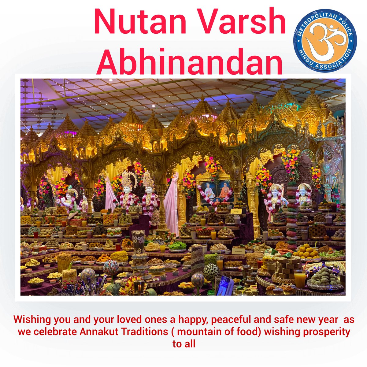 Tuesday 13 November marks Hindu New Year for the Indian state of Gujarat and surrounding regions. A mountain of food called Annakut is displayed at temples as a renewal of faith in god as protector. Happy New Year