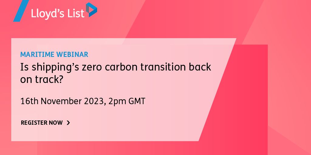 Richard Meade (@lloydslisted) on Twitter photo Join me on Thursday at 2pm London time for this one. This is the post MEPC80 / Pre COP28 briefing you need.
The panel of experts for this one are the experts’ experts - <a href="/KP_LR/">Katharine Palmer</a>, Tristan Smith, <a href="/sruffoocean/">Susan Ruffo</a> and Helen Barden
Secure your spot here: lnkd.in/egX5872D Join me on Thursday at 2pm London time for this one. This is the post MEPC80 / Pre COP28 briefing you need.
The panel of experts for this one are the experts’ experts - <a href="/KP_LR/">Katharine Palmer</a>, Tristan Smith, <a href="/sruffoocean/">Susan Ruffo</a> and Helen Barden
Secure your spot here: lnkd.in/egX5872D