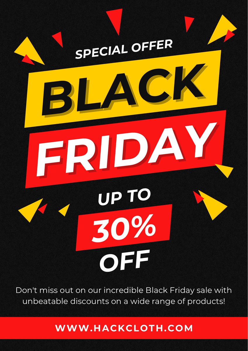 HackClothStore's tweet photo. Black Friday sale is live!!
Go grab your favourite hoodie.

#CyberSecurity #CyberMonday #Hacking #BugBounty #informationsecurity https://t.co/gmHOfZxn1Q