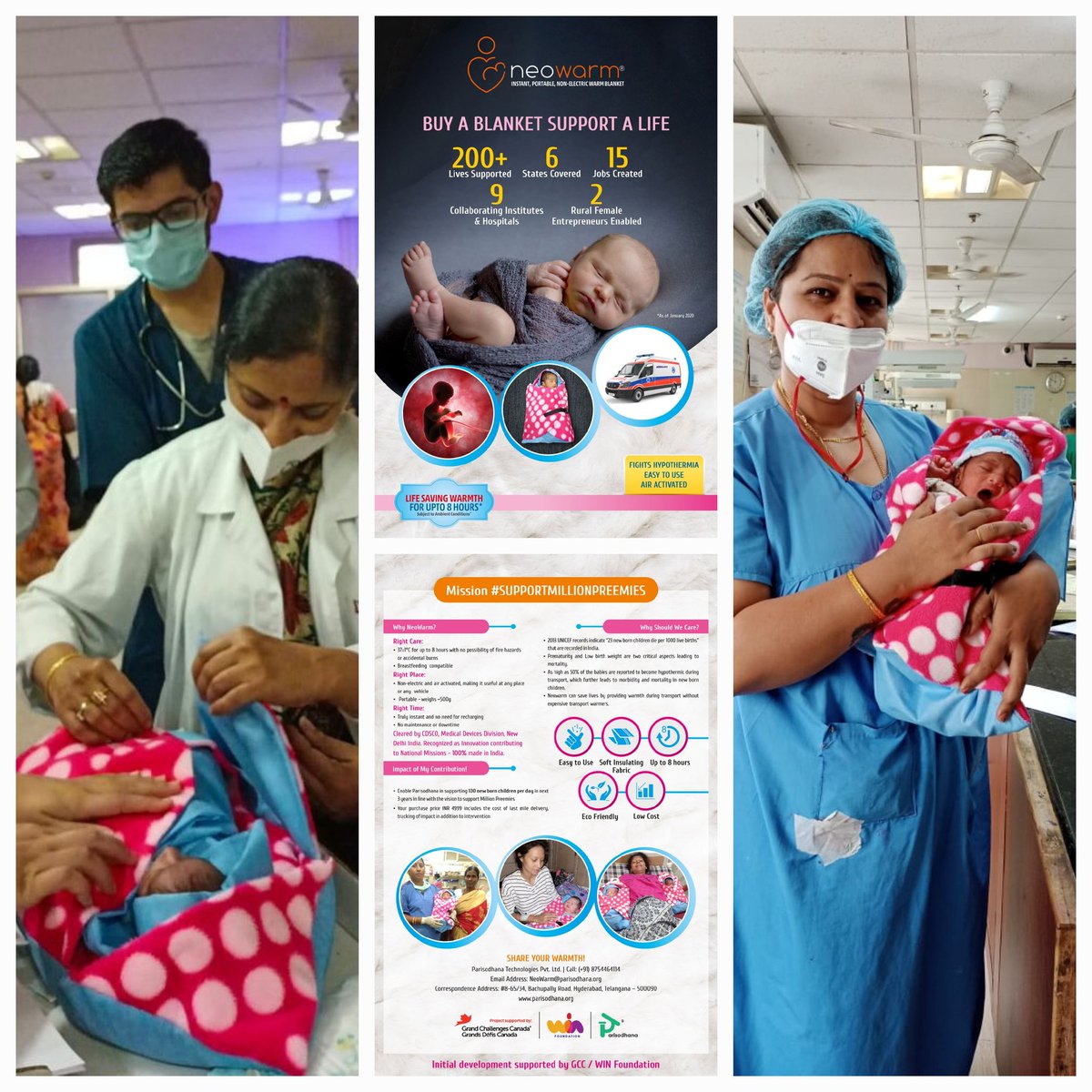 Heat2Comfort's tweet photo. @DrTedros @WHO Sir, #NeoWarm - instant, portable, non-electric warm blanket developed with support from @gchallenges @WINFoundation3 can protect the babies from #hypothermia. Please help us help these and many other babies across the globe @PeterASinger @karleesilver @USAID @UNICEF @UNinIndia https://t.co/qu3IzNM5Kf