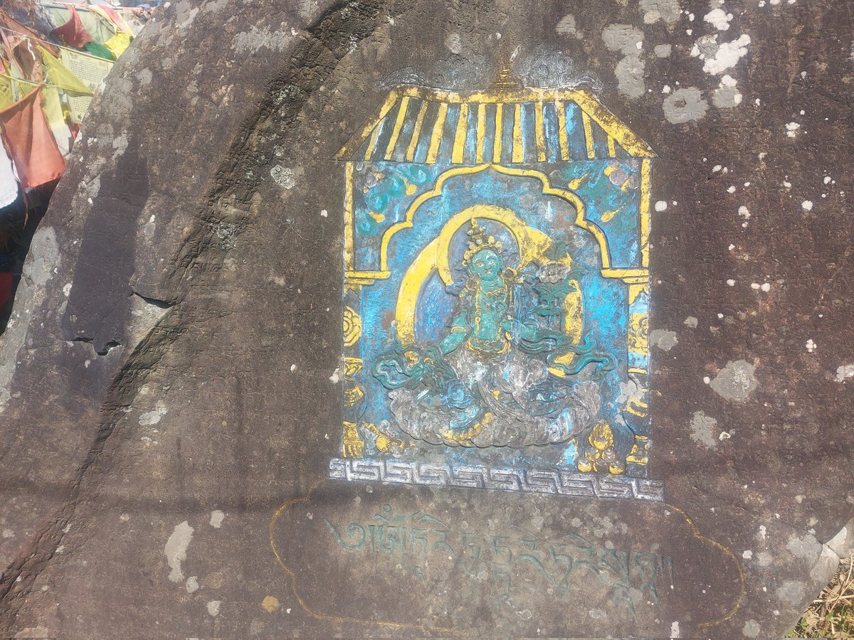 Om Tare Tutare Soha from Guru Rinpoche cave near Tso Pema 🙏