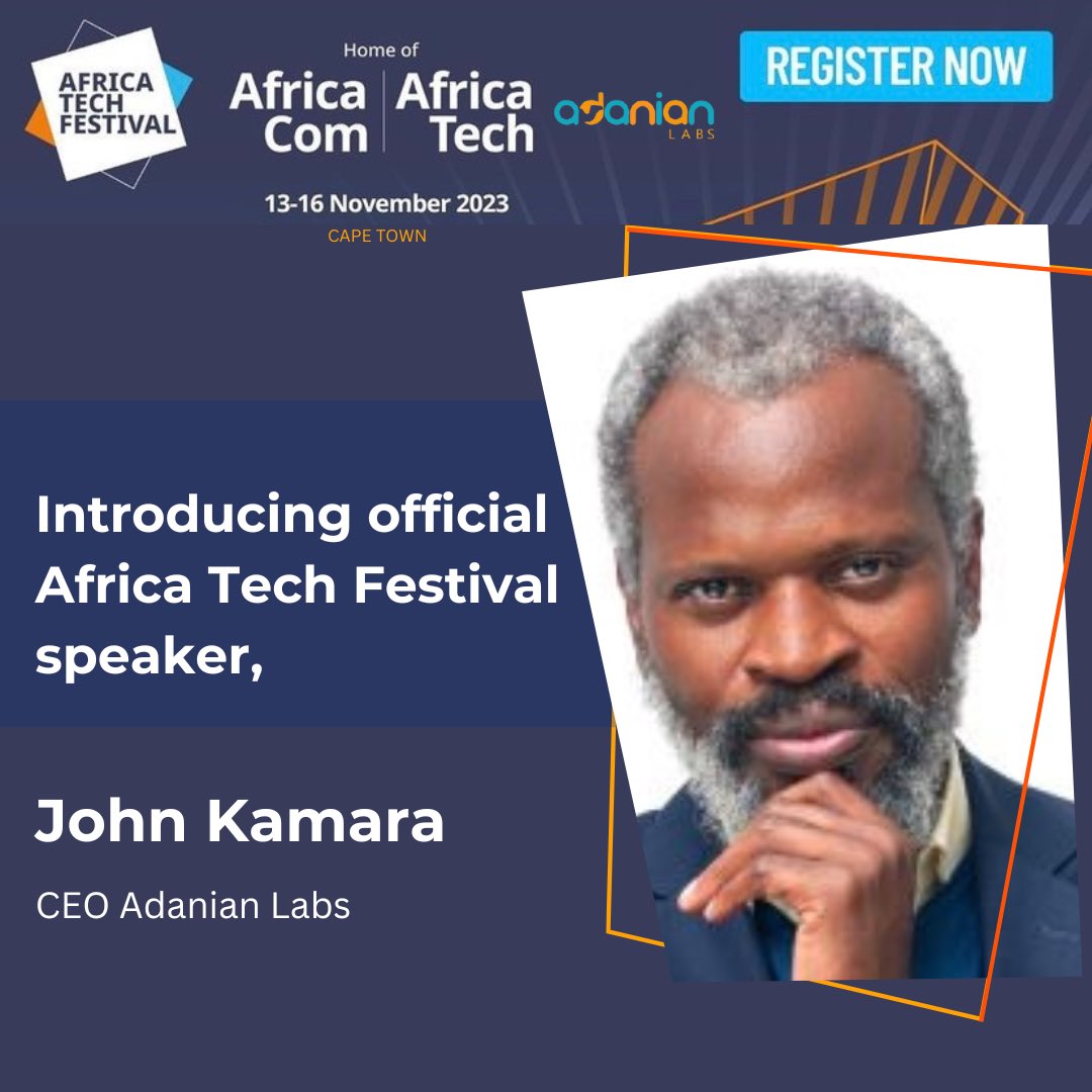 Exciting News!  Our CEO <a href="/jjkamara/">John Kamara</a>, is set to take the stage at the AfricaTech Festival in Cape Town, 13-16 November 2023. Join us for an impactful experience. 

Don't miss out on Adanian Labs' contributions to the vibrant tech ecosystem – register now …rmatechevents.virtual.informatech.com/event/africa-t…