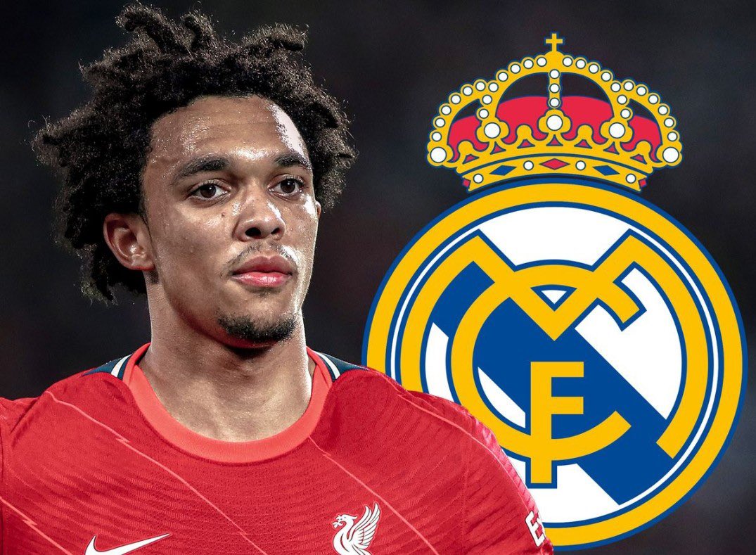 LiverSwahiliNew's tweet photo. Real Madrid wanaripotiwa kutaka kumsajili beki wa Liverpool Trent Alexander-Arnold mwenye umri wa miaka 25 kwa ada ya Euro milioni 80 ifikapo dirisha kubwa , hii ni kulingana na ripoti kutoka Uhispania. https://t.co/57Yk3HvayO