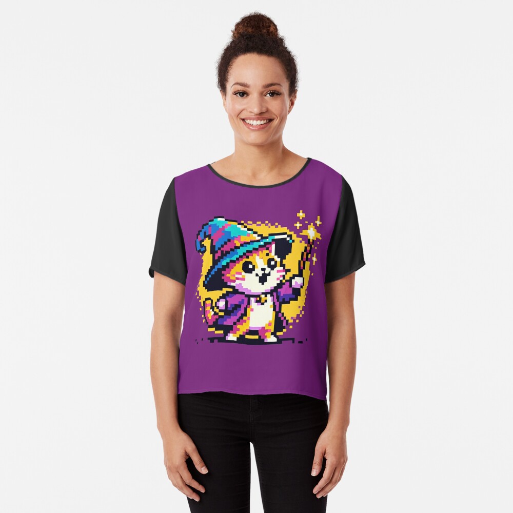 PixelPunksters's tweet photo. Step into a world of pixelated magic with the newest design, 'Magical Cat Wizard: 8-Bit Spellcaster' ๐งโโ๏ธ๐ฑโจ. Perfect for retro gaming fans and lovers of quirky art! https://t.co/bK3bLO9Ok5 #findyourthing #redbubble #8BitMagic #RetroGaming #PixelArt #CatWizard #DigitalArt #RBandME https://t.co/lHgoXFBOrJ