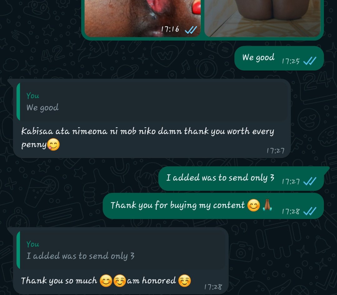 NjokiMurira's tweet photo. Such clients 😊😊🙏 one of this days imma give one of my buyers pussy for free be it a lady or a man😊😋 https://t.co/frPXTAzvK4