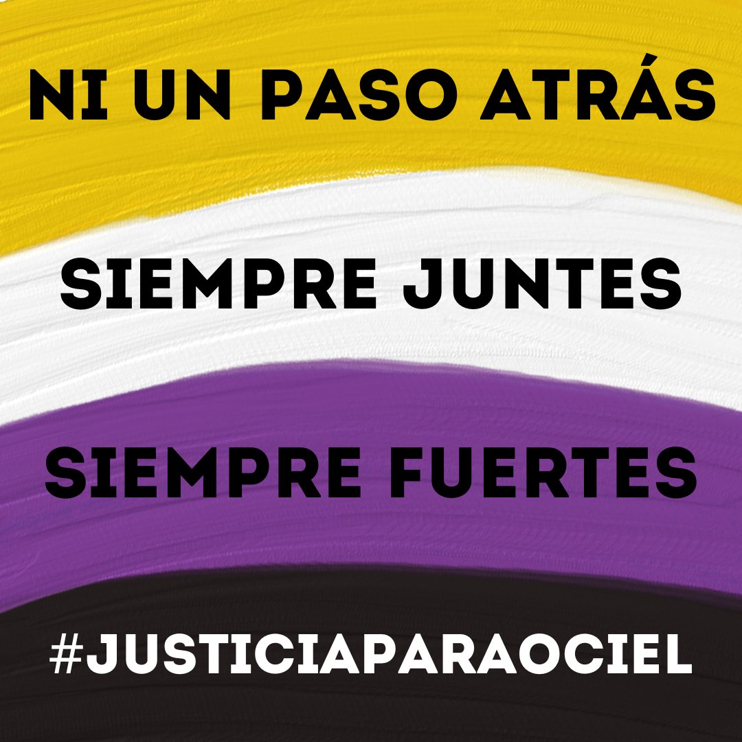 ¡Las personas NB existimos y resistimos!

#FuriaNB #ResistenciaTrans
#JusticiaParaOciel #JusticiaParaDorian