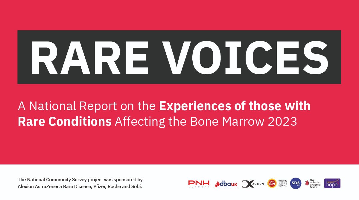 AplasticAnaemia's tweet image. Today we’re launching #RareVoices - a new report based on the first ever national community survey of people affected by rare bone marrow conditions. Stay tuned as we uncover important insights. Read the report here ➡️ bit.ly/RareV