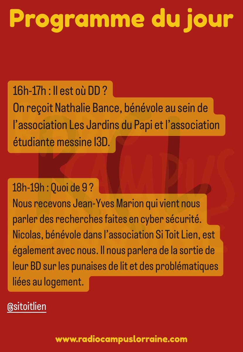 RadioCampus Lorraine tweet media