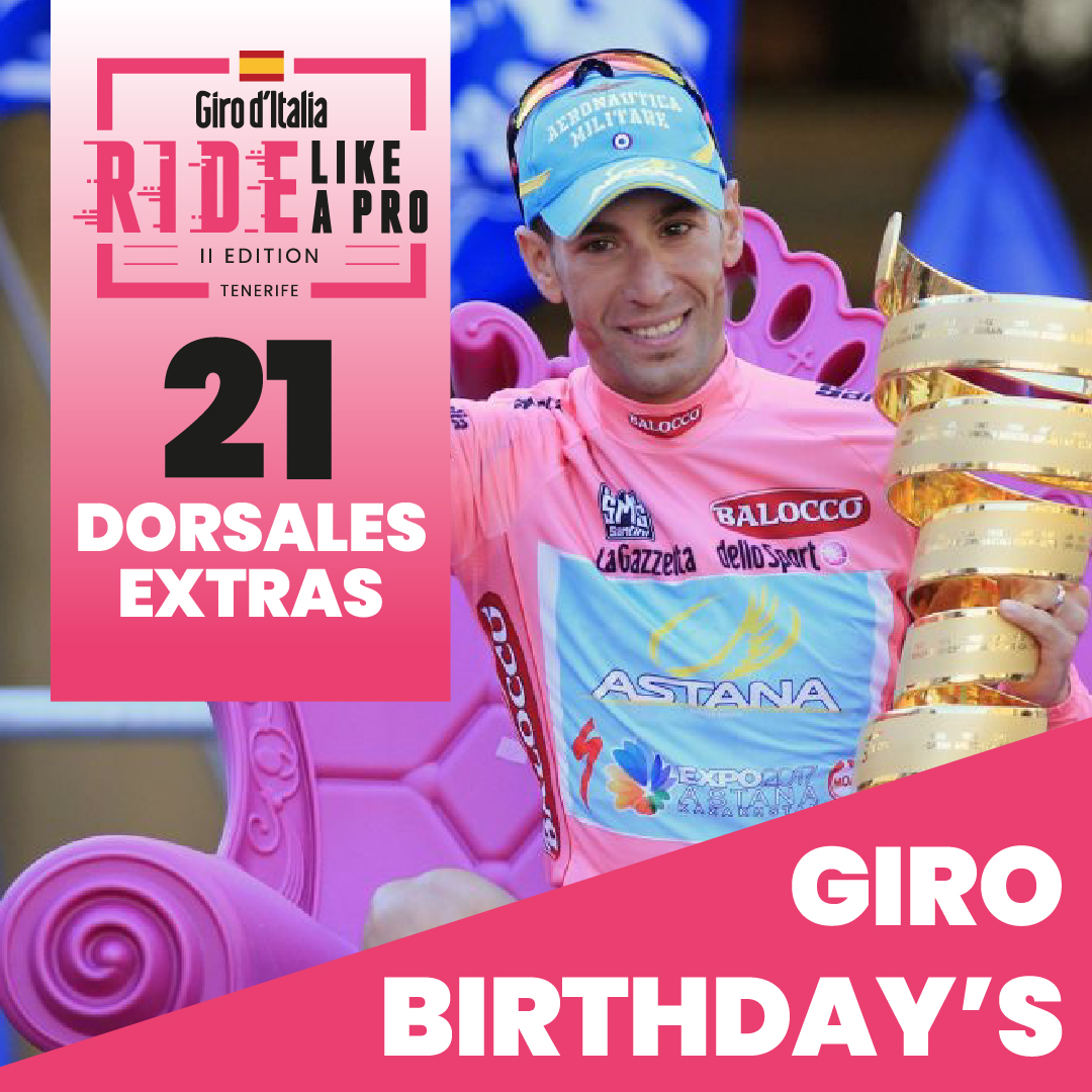🇪🇸Hoy le deseamos un feliz cumpleaños a nuestro embajador 𝗩𝗶𝗻𝗰𝗲𝗻𝘇𝗼 𝗡𝗶𝗯𝗮𝗹𝗶🎉
Y para celebrarlo, ponemos a la venta 𝟮𝟭 𝗱𝗼𝗿𝘀𝗮𝗹𝗲𝘀, tantos como maglias rosas ganó Nibali durante su carrera deportiva💕.
🔗giroridelikeaprospain.com