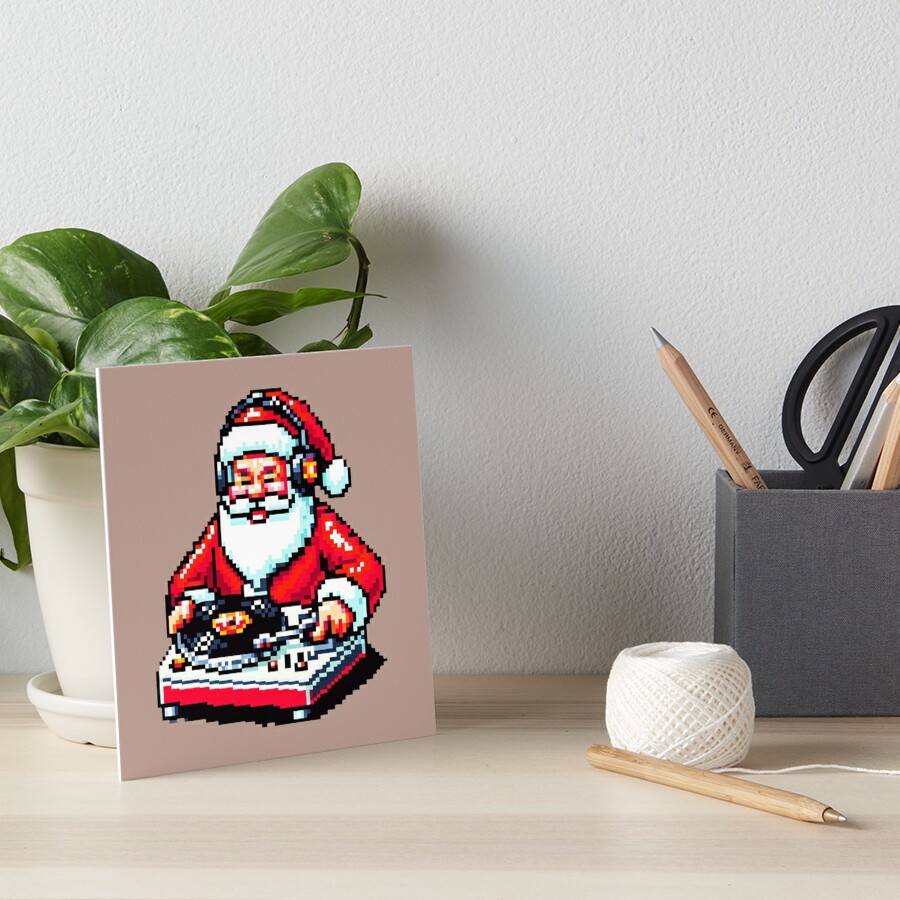 PixelPunksters's tweet photo. 🎅🎧 Drop the beat this holiday season with the 8-bit DJ Santa! A perfect blend of retro charm and festive cheer. 🎄💻 https://t.co/MLlYMqPxkt #findyourthing #redbubble #8BitChristmas #DJSanta #RetroHoliday #PixelArt #RBandME #Christmasgifts #Santa #Christmas2023 #giftideas https://t.co/rouiVVBed9