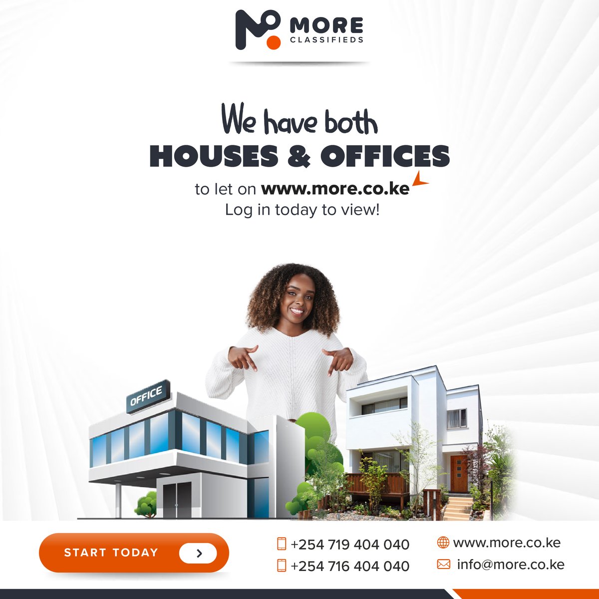 moreclassified's tweet photo. We have both houses and offices to let on https://t.co/mBkiGFkBnK Log in today to view!
#BuyAndSellOnMore #MoreClassifieds https://t.co/eMr1eq1Umw