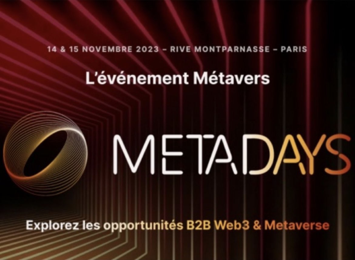 Let's meet today in Paris and talk about immersive world and gaming #metaverse #web3 <a href="/CongresMETADAYS/">METADAYS</a>