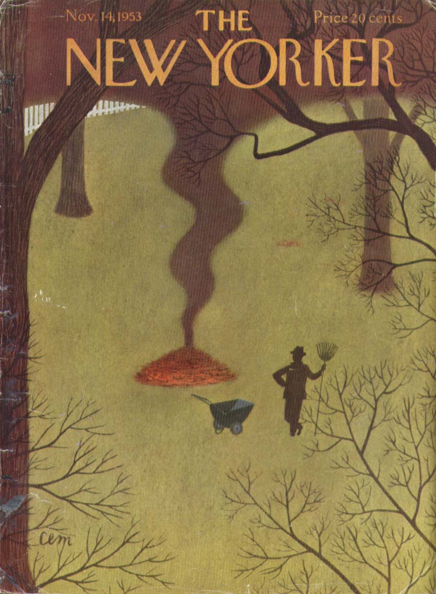 #OTD in 1953
Cover of The New Yorker, 14 November, 1953
Charles E. Martin
#TheNewYorkerCover #CharlesEMartin #autumn #autumnleaves #fallleaves