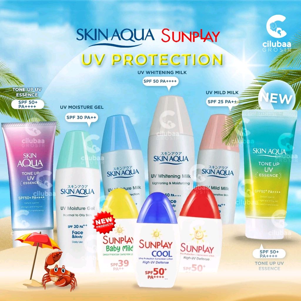 saaaatuu04's tweet image. Beli  SKIN AQUA #Sunscreen Series 40gr #MoistureMilk #MoistureGel  #WhiteningMilk #MildMilk #ToneUpUV
 Dapatkan di Shopee sekarang! shope.ee/1AvhpeuUbR?sha…