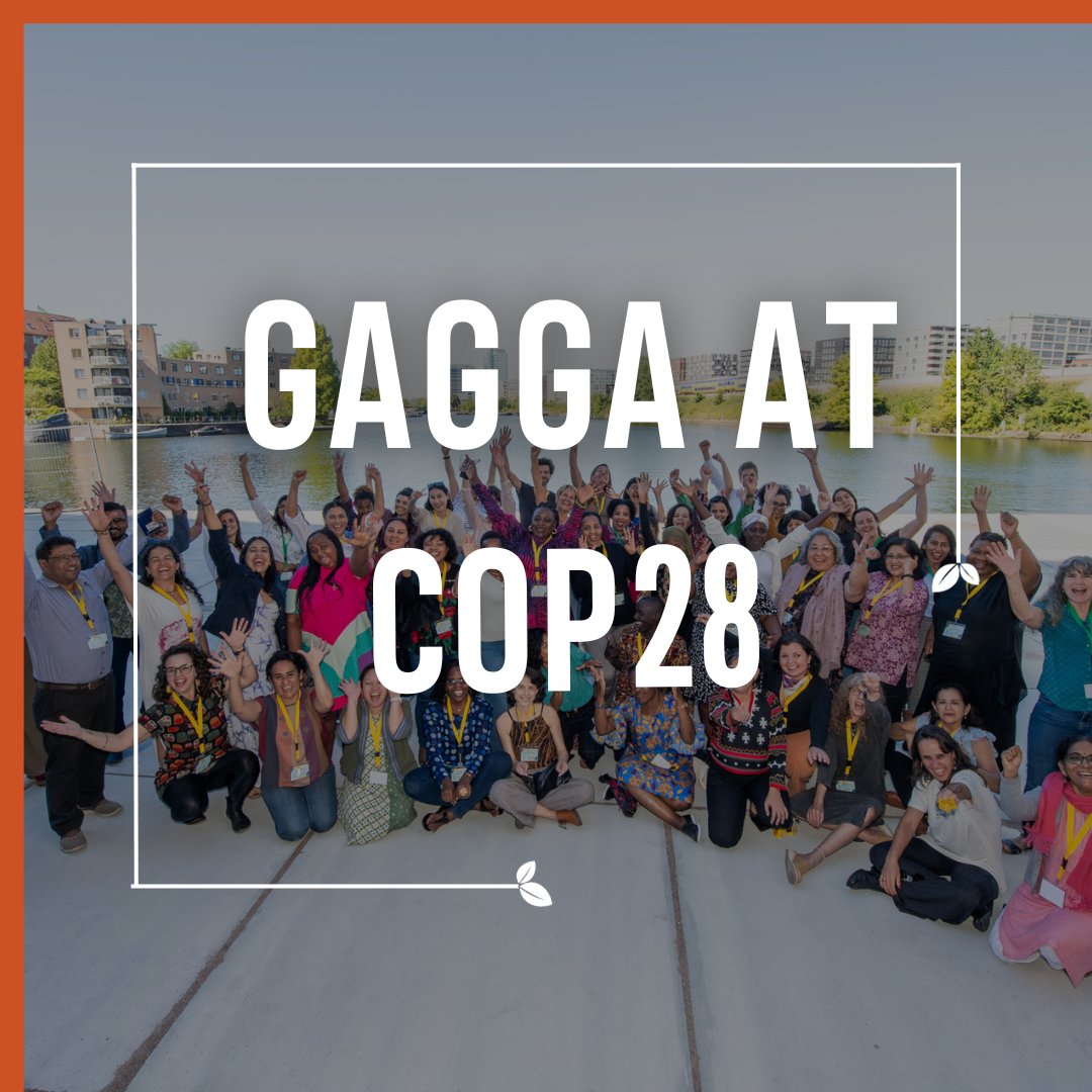 📢Join #GAGGAatCOP28! #COP28 is around the corner & we are ready with our actions! Watch this space for critical resources & reports by GAGGA partners highlighting gender just climate solutions & more & join us in amplifying their voices & demands. 🔥 📌gaggaalliance.org/gaggaatcop28-a…